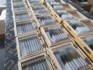 Microscopio <span class=keywords><strong>de</strong></span> proyección deslizante para enseñanza geológica, Slice, Gema <span class=keywords><strong>de</strong></span> abeto, Roca, preparación para la investigación geológica - Product Image 6