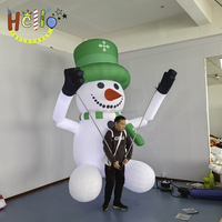 Costume de marche géant gonflable de bonhomme de neige de dessin animé sur mesure pour défilé de Noël