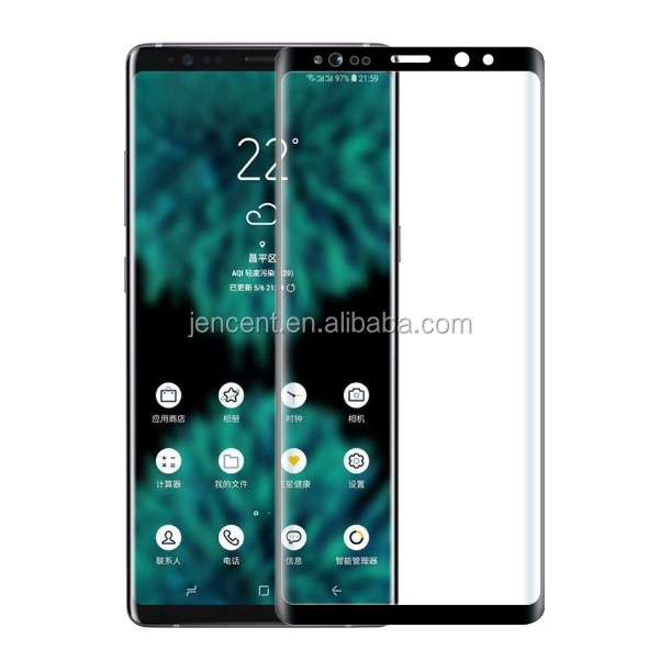 New Arrival 3d Full Cover Glass Protector for Samsung galaxy Note 8 9 Full Cover Tempered Glass Screen Protector Note 9