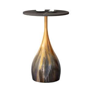 Công Nghiệp 2-Tầng Mở Kệ Bàn Cà Phê Với Gỗ <span class=keywords><strong>Top</strong></span> Và 31.5 "Vòng Kim Loại Chân Cho Phòng Khách Đồ Nội Thất - Product Image 1