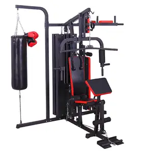Latihan Otot Multifungsi Latihan Perut 3 Orang Tiga Stasiun Peralatan Mesin Fitness Multi Gym