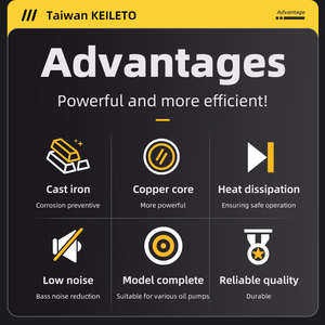 มอเตอร์ไฮดรอลิกแบบเสียบปลั๊กสามเฟส KEILETO 10 กิโลวัตต์ พร้อมขาตั้งแบบติดตั้งบนพื้น ความเร็วรอบตามมาตรฐาน แรงดันไฟฟ้ากระแสสลับ รับประกัน 3 เดือน - Product Image 4