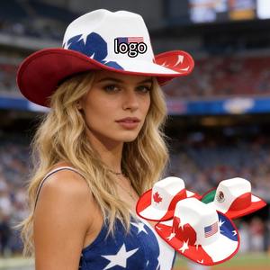 Sombreros Vaqueros <span class=keywords><strong>de</strong></span> Fieltro <span class=keywords><strong>de</strong></span> Ala Ancha Personalizados con Logotipo, Talla Extra Grande, <span class=keywords><strong>para</strong></span> Hombre y Mujer, Modelo 2026, Promocionales, Premium, Fabricante <span class=keywords><strong>de</strong></span> Sombreros Vaqueros con Logotipo Personalizado - Product Image 1