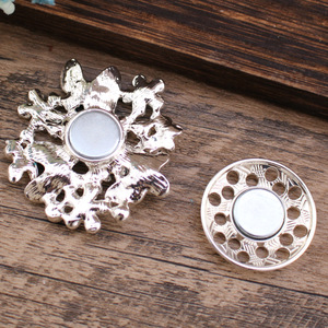Broche Magnético Elegante de Flor com Strass e Esmalte, em Liga Metálica, com Design de Borboleta e Alfinete de Segurança, para Noivado e Casamento Feminino - Product Image 4