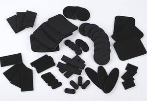 Custom Black EVA <b>Foam</b> <b>Pads</b> 3mm Thick Single Sided Various Shapes Self-Adhesive Shock Absorbing Cushions for Protection Mounting - Product Image 2
