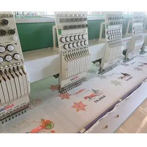 High quality and high speed computer automatically embroidery making machine with 12 head