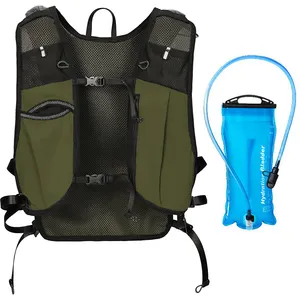 Gilet d'hydratation de course à pied imperméable léger 5.5L sac d'hydratation de course respirant avec vessie d'eau en TPU 2L