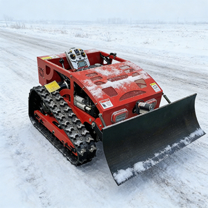 Bestselling Products Hot-selling All-terrain Petrol Start <b>Tracked</b> Small <b>Remote</b>-<b>controlled</b> Lawn <b>Mower</b> with Optional Snow Plough - Product Image 4