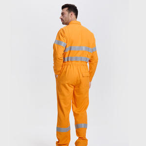 Mono de Trabajo Antiestático Naranja, 260 g/m², Algodón con Franjas Reflectantes para Minería, Industria Química y Energética - Product Image 1