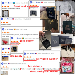 Sacs cadeaux de luxe noirs, roses et blancs pour vêtements, petits sacs de vente au détail, sacs shopping en papier personnalisés pour entreprises avec votre propre logo - Product Image 6