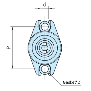 GXH CP150 플랜지 타입 클램프 OEM 지원 맞춤형 세트