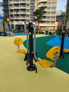 Equipo de Ejercicio para Exteriores, Diseño de Flor de Ciruelo, para Parques y Comunidades, Equipo de Ejercicio para Personas Mayores, <span class=keywords><strong>Aparato</strong></span> de Gimnasio Duradero para Exteriores - Product Image 4
