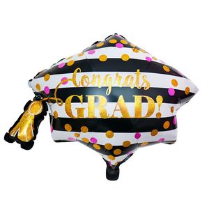 Theme 50Pcs/Bag Foil Aluminium <b>Balloons</b> for Graduation Party <b>Decoration</b> Supplies - Product Image 6