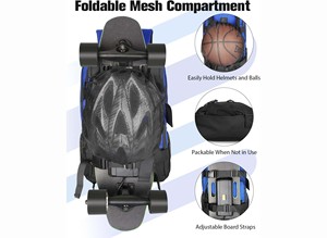 Échantillon gratuit Sac de longboard imperméable de grande capacité pour l'extérieur Sac de rangement pour skateboard Sac de transport pour longboard Sac d'accessoires - Product Image 2