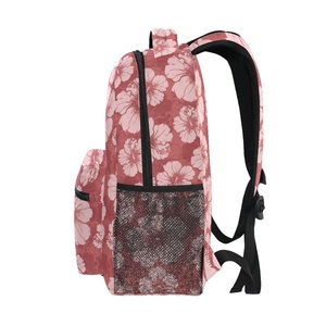 Wholesale High Quality <b>Cheap</b> Woman School Bag Primary School Custom logo Large Size Flower Printing <b>Backpack</b> - Product Image 4