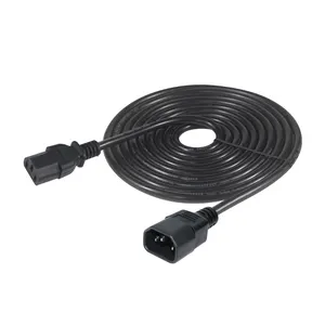 50cm PDU USV 10A 15A 14Awg Anschluss kabel Iec C14 Stecker an C13 Buchse Adapter kabel