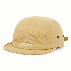 Wholesale Custom Design 5 Panel <b>Flat</b> Snap Back Short Brim Caps and <b>Hats</b> With Logo - Product Image 5