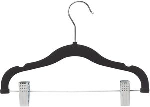 Bebé flocado <span class=keywords><strong>perchas</strong></span> con Clips de metal ropa de bebé <span class=keywords><strong>perchas</strong></span> Ultra delgado antideslizante niños <span class=keywords><strong>perchas</strong></span> - Product Image 4