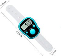 Compteur électronique à LED personnalisable ABS DIY Finger Ring pour les cadeaux de fête Musulman Prier Comptage-pour les projets de bricolage