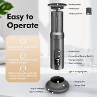 Ponceuse électrique pour pieds 2-en-1 sans fil rechargeable, personnalisable en usine, avec 6 vitesses réglables pour éliminer les peaux mortes