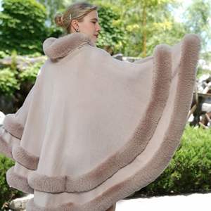 Wunderschönes Damen-<span class=keywords><strong>Cape</strong></span> aus Kunstpelz 2025 – Verkaufsschlager, direkt ab Werk - Product Image 2