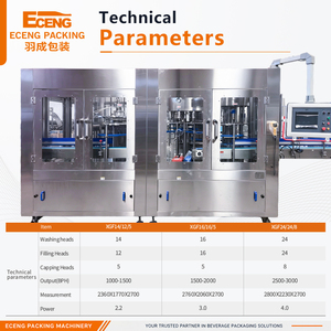 Machine de remplissage et d'étiquetage de bouteilles d'eau entièrement automatique, performance de remplissage stable et précise, adaptée à différents types - Product Image 2