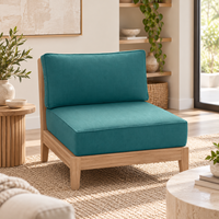 Coussin de siège carré imperméable personnalisable avec dossier, garni de mousse en polyester, ensemble de coussins de chaise pour meubles de maison