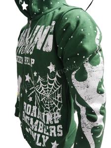 Sudadera con Capucha para Hombre, Estilo Urbano, de Alta Calidad, Ecológica, Transpirable, con Estampado Serigrafiado, Bordado 3D, Cierre de Cremallera, Diseño Desgastado - Product Image 2