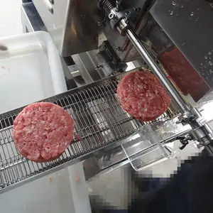 Otomatik hamburger patty makinesi tavuk burger üretim hattı nugget yapma makinesi