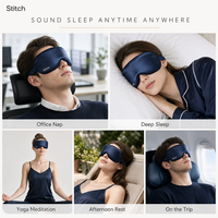 Masque de sommeil 100 % soie de mûrier pure, vente en gros, personnalisable, avec velcro réglable, grande couverture, bandeau doux pour le voyage et le sommeil profond