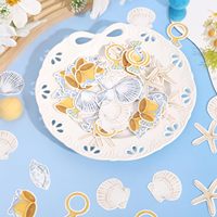 Confettis clochettes et coquillages - Décoration de fête de mariage, décorations de douche nuptiale côtière, décorations de coquillages et clochettes de mariage