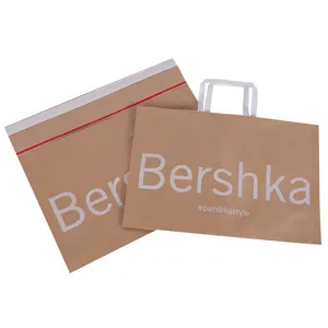 Custom Logo buste di carta per lo Shopping di carta sacchetti sacchetti di carta con manico