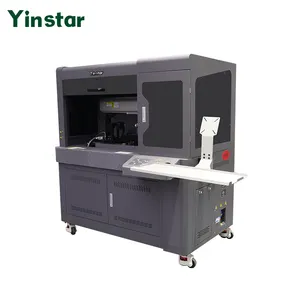 Yinstar 360 Rotary custom printing Cylindrical bottle uv bottle printer for round bottle Cylindrical Inkjet Printer