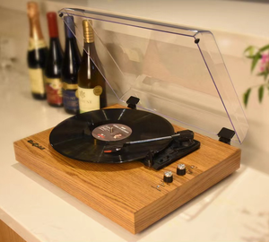 Tragbarer Retro-<span class=keywords><strong>CD</strong></span>-Player im Vintage-Koffer-Design mit Lautsprecher und High-Fidelity-Musikbox für Heimdekoration und als Geschenk - Product Image 4