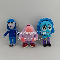 Vente en gros usine : Jouets en peluche Inside Out de 4 et 8 pouces, figurines de dessins animés et de films, poupées, cadeaux pour enfants