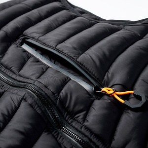 Logo personalizzato gilet leggero da esterno da <span class=keywords><strong>uomo</strong></span> colletto alla coreana tasca con cerniera giacca invernale gilet imbottito trapuntato <span class=keywords><strong>nero</strong></span> gilet da <span class=keywords><strong>uomo</strong></span> - Product Image 6