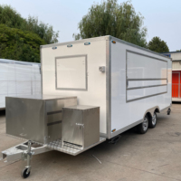 Chariots de congélateur mobile personnalisés pour les chariots de vendeur de snack Nouveaux camions de nourriture Van Street Food Trailers
