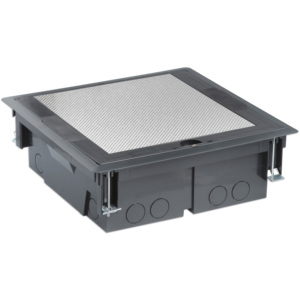 Boîte de jonction rétractable pour conduites, 37 mm de longueur, 13 mm de hauteur, avec couvercle en acier inoxydable pour installations électriques - Product Image 1