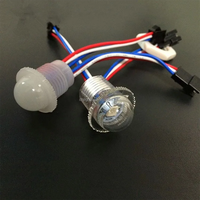 Fuente de luz de punto impermeable para Exteriores de 12V, 20mm, luz de píxeles LED RGB programable para Carnaval para parques temáticos