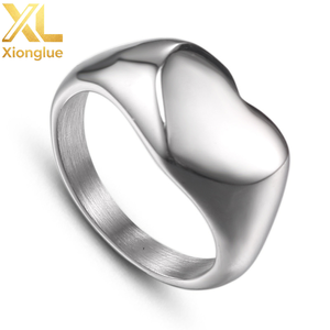 Bague en acier inoxydable 316, or 18 carats, argent, noir, gravée avec un nom ou un logo, bijoux personnalisés - Product Image 4