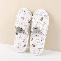 Chaussons jetables en coton et lin doux et écologiques pour enfants, équipement d'accueil pour hôtels et spas, vente en gros