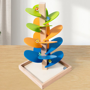 Jouets éducatifs sensoriels en bois pour enfants Montessori, fabriqués en usine, avec des billes de macaron, une piste musicale, des <span class=keywords><strong>jeux</strong></span> d'arbre, <span class=keywords><strong>cadeaux</strong></span> pour les garçons et les filles - Product Image 4