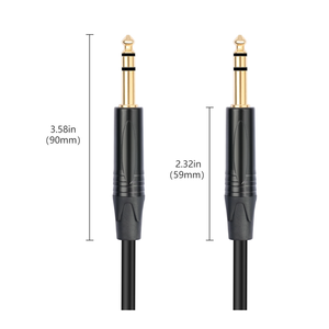 <span class=keywords><strong>Cable</strong></span> de Instrumentos TRS de 1M 1.8M 3M 5M 10M 20M 1/4 Pulgada, Carcasa de Cobre Chapada en Oro, <span class=keywords><strong>Cable</strong></span> de Audio Estéreo TRS Macho <span class=keywords><strong>a</strong></span> Macho de 6.35mm - Product Image 4