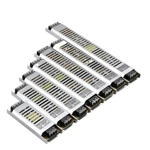 Alimentation à découpage Led ultra mince DC12V/24V 5A10A20A30A Transformateurs d'éclairage 60W100W150W pilote led pour éclairage intérieur