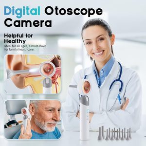 Otoscope <strong>Ear</strong> Camera with 1.38 Degree Screen, 1080P HD <strong>Ear</strong> <strong>Scope</strong> &amp; 4 LED Lights for Adult Kid and Pet, 12 Silicone Specula Tips - Product Image 5