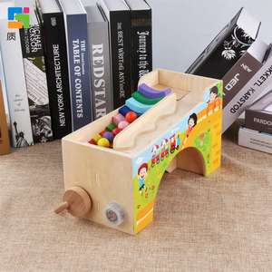 Bola de madera rodante para niños, juego de escaleras para bebé, Educación Temprana, música, juguetes de entrenamiento, caja de música de madera, <span class=keywords><strong>2022</strong></span> - Product Image 3