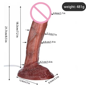 ดิ๊กโด้ซิลิโคนเสมือนจริงพร้อมจุกดูด ของเล่นทางเพศสำหรับผู้หญิง เครื่องช่วยสำเร็จความใคร่หญิง สัมผัสเหมือนผิวหนัง ปลั๊กสำหรับสอดใส่ทางทวารหนัก - Product Image 6