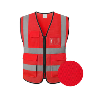 Gilet de sécurité réfléchissant unisexe réglable et personnalisable CITICITY avec poches zippées - Product Image 4