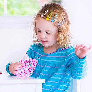 Barrette à cheveux en alliage lumineux de couleur unie, de haute qualité et durable, pour filles, mignonne, couleur poudre, cadeau - Product Image 4