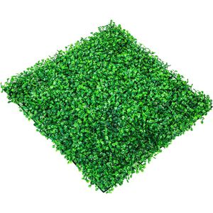DB Wholesale 12pcs 10x10 Inch Live Boxwood Panels Hedge Wall <b>Mat</b> 3m High <b>Artificial</b> <b>Grass</b> Backdrop Wall Privacy Hedge - Product Image 1